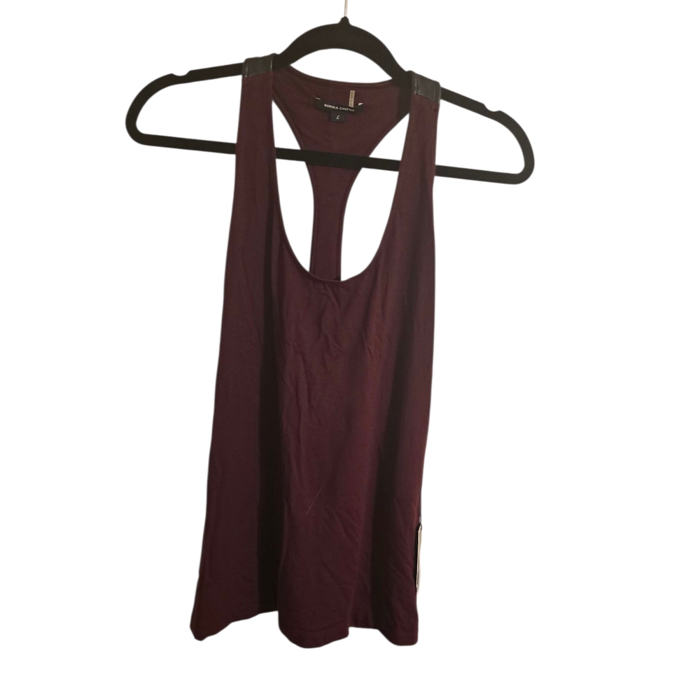 Monika Chiang Deep Burgundy Tank Top